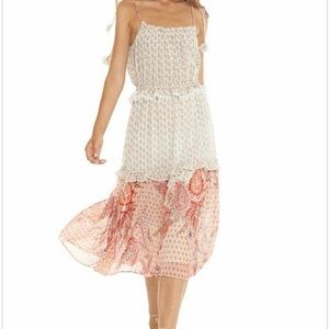 Misa Los Angeles dress floral chiffon medium dionica